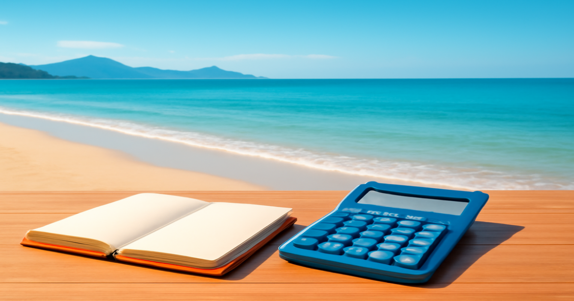 A calming beach scene symbolizing investment products and financial well-being.