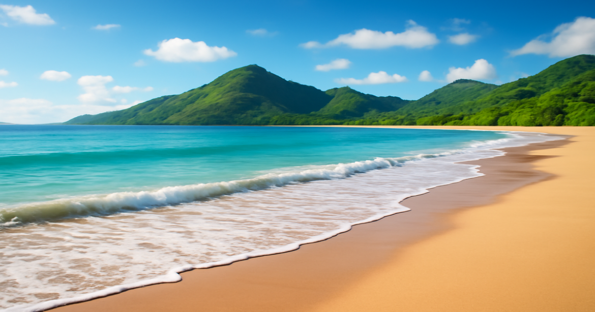 A tranquil beach scene symbolizing financial success and effective инвестиционные стратегии.