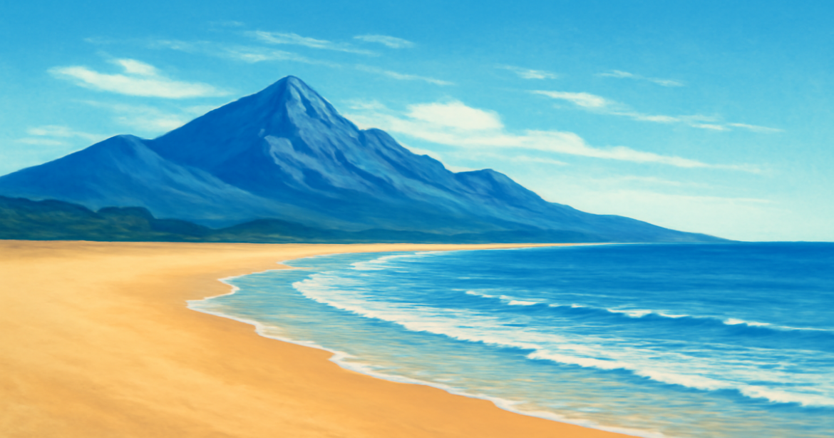 A calming landscape illustrating a пенсионный фонд concept for retirement savings.