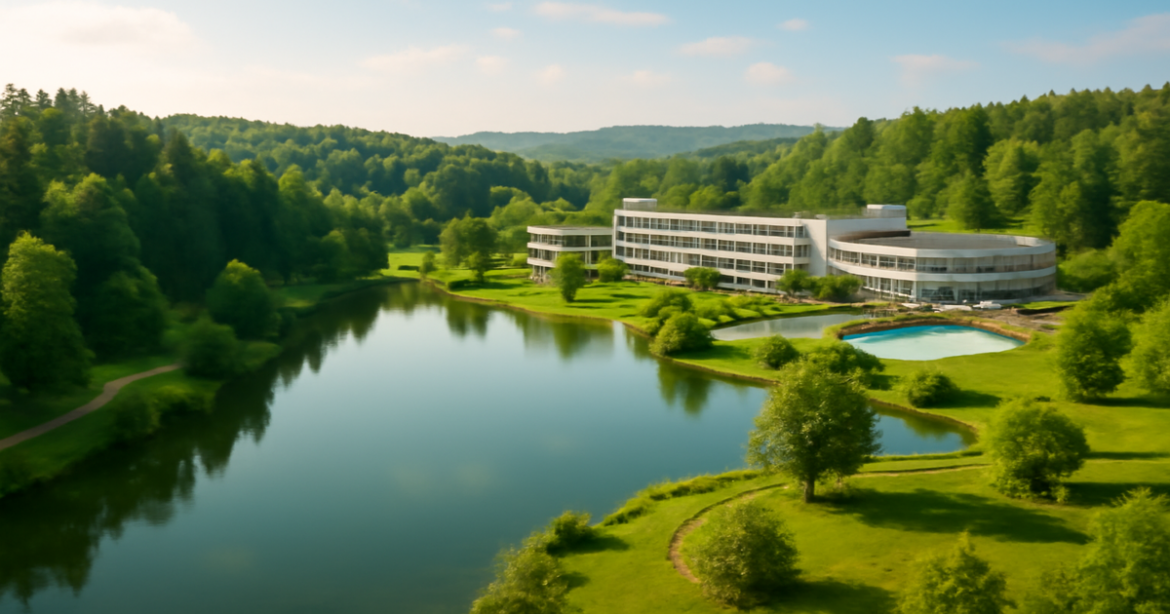Explore the relaxing nature of санатории Подмосковья: рейтинг 2026 with beautiful landscapes and spa facilities.