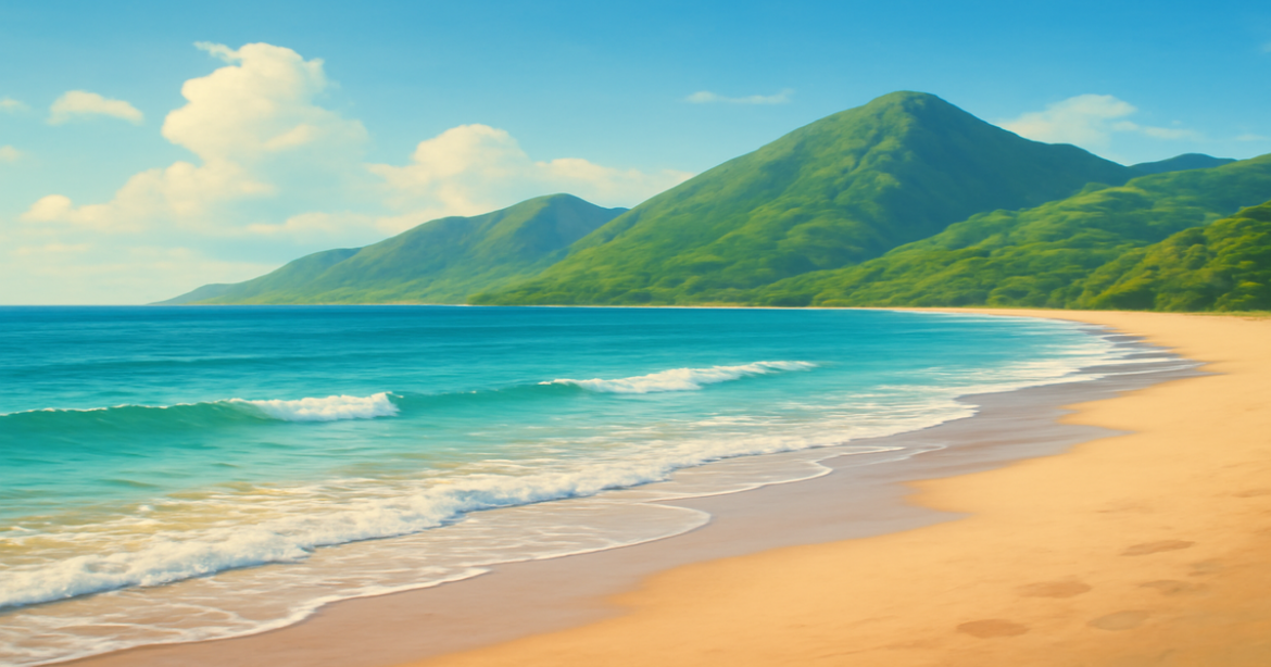 A relaxing beach scene symbolizing financial security through аннуитет, perfect for investment and financial planning articles.