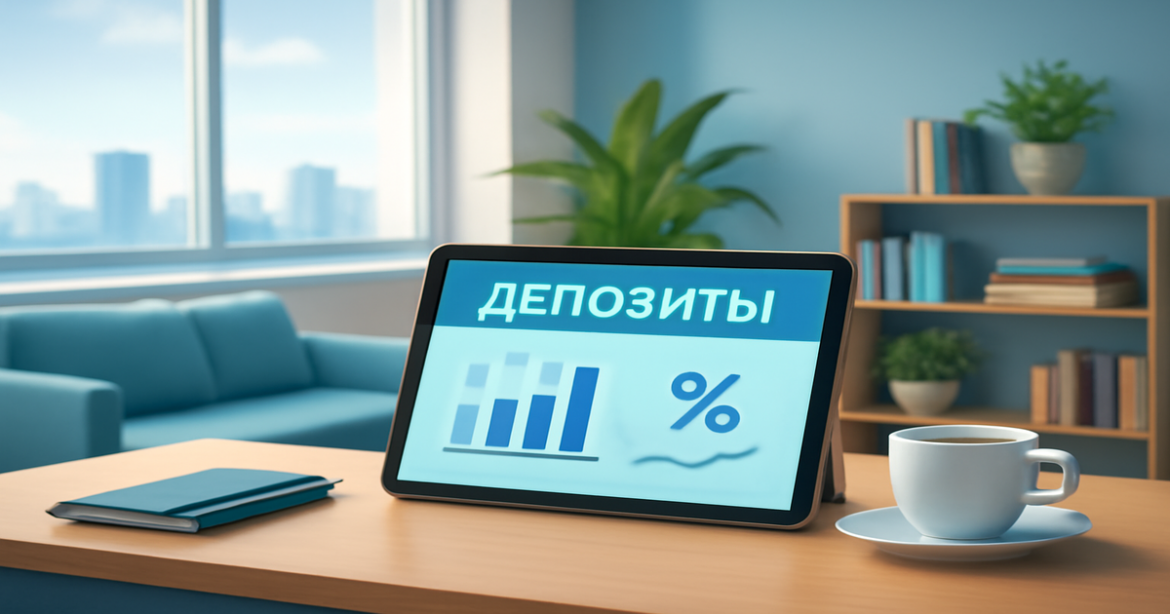 Image of a modern office showcasing депозиты as a smart financial choice in 2026.