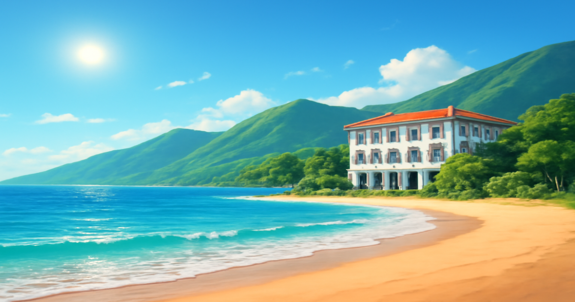 A relaxing beach scene illustrating financial planning for stability and confidence in future travel.