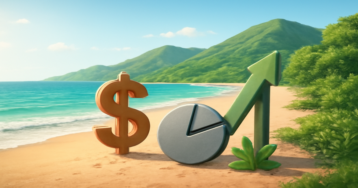 Beautiful beach landscape symbolizing инвестиционные стратегии for beginners in finance.