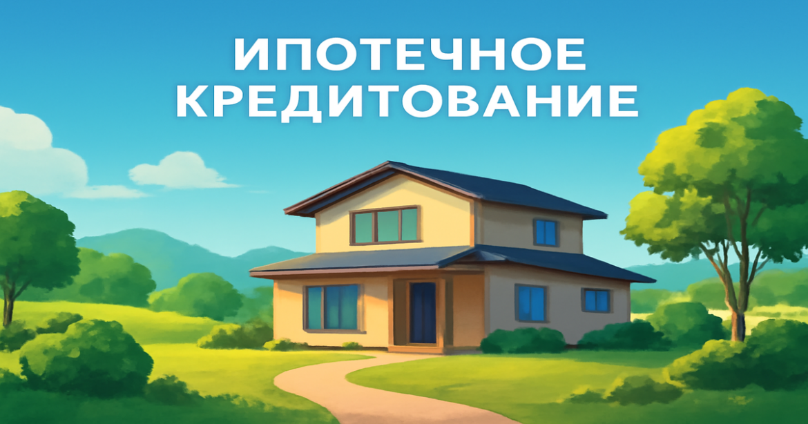 A peaceful home landscape representing ипотечное кредитование and the journey to home ownership.