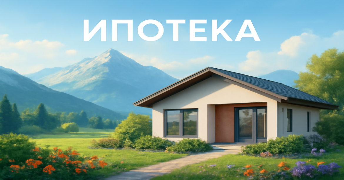 A tranquil mountain landscape symbolizing the journey of ипотека for future homeowners.