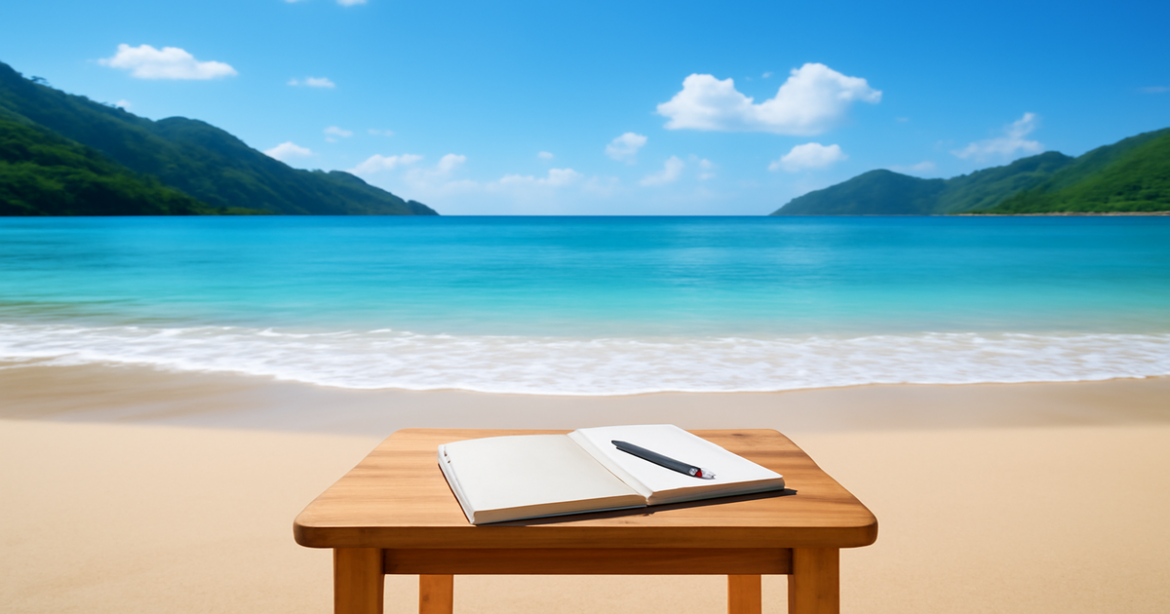 A beautiful beach scene illustrating tips for saving on a депозит, emphasizing tranquility and financial planning.