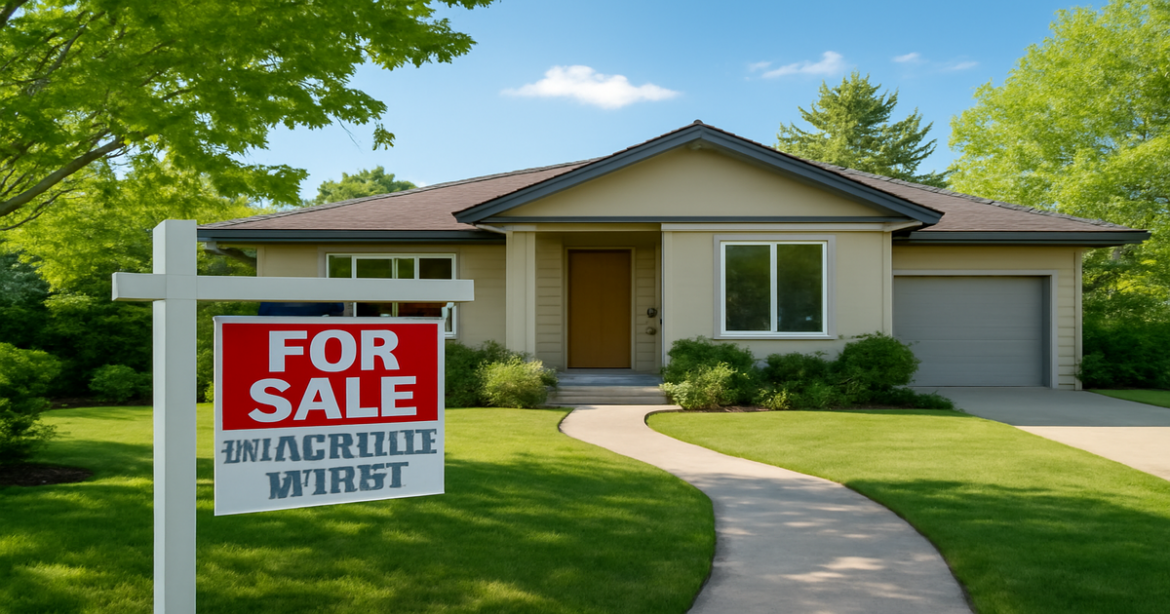 A beautiful home scene symbolizing the journey of obtaining ипотечный кредит for potential homeowners.