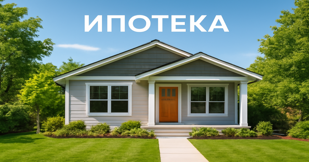A beautiful home representing the concept of ипотека for a mortgage advice article.