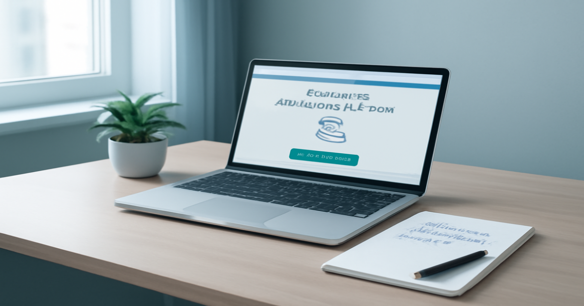 A professional workspace for открытие депозитного счета, highlighting financial planning and tranquility.