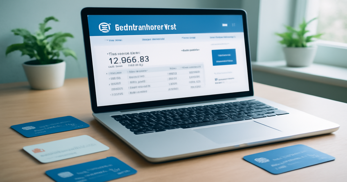 Image showcasing debit cards and a laptop, symbolizing smart financial choices.