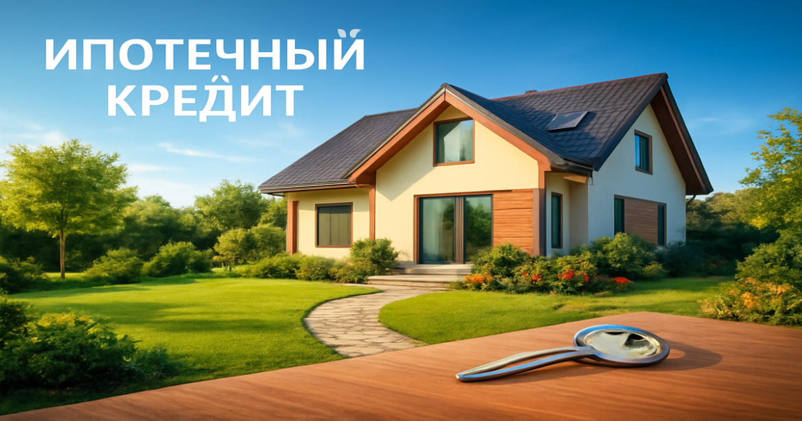 A modern home representing ипотечный кредит and the journey to homeownership.