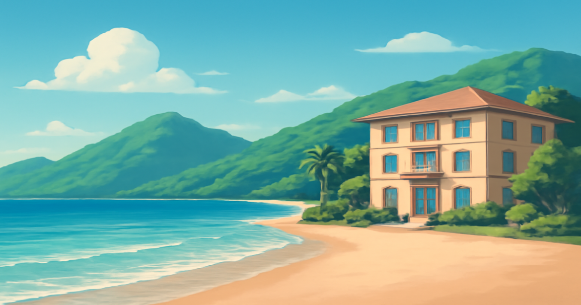 A tranquil beach scene representing personal loans, depicting financial freedom and serene travel destinations.