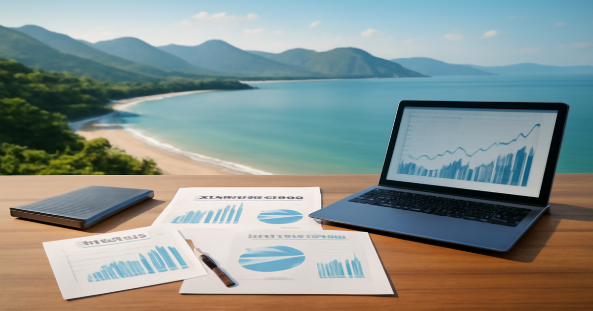 A professional image symbolizing выбор инвестиционных продуктов for your portfolio in a tranquil setting.