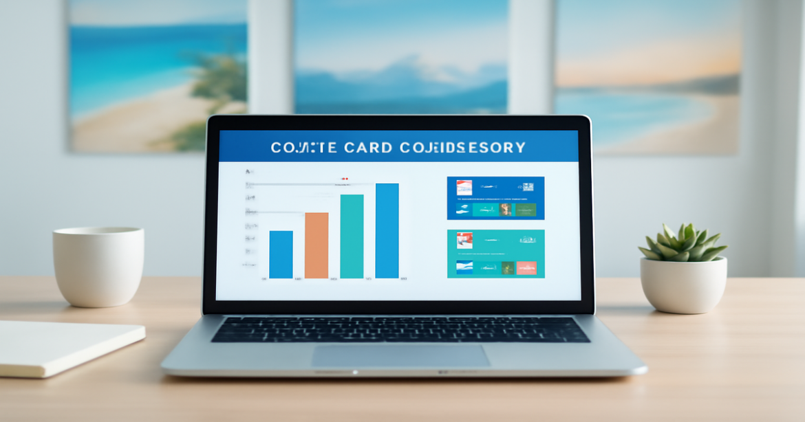Professional image illustrating кредитные карты and personal finance management with a serene backdrop.