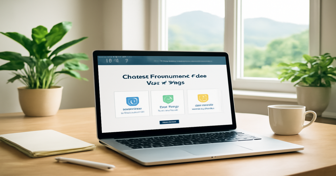 A bright office scene illustrating the выбор банковского счета for personal finance management.