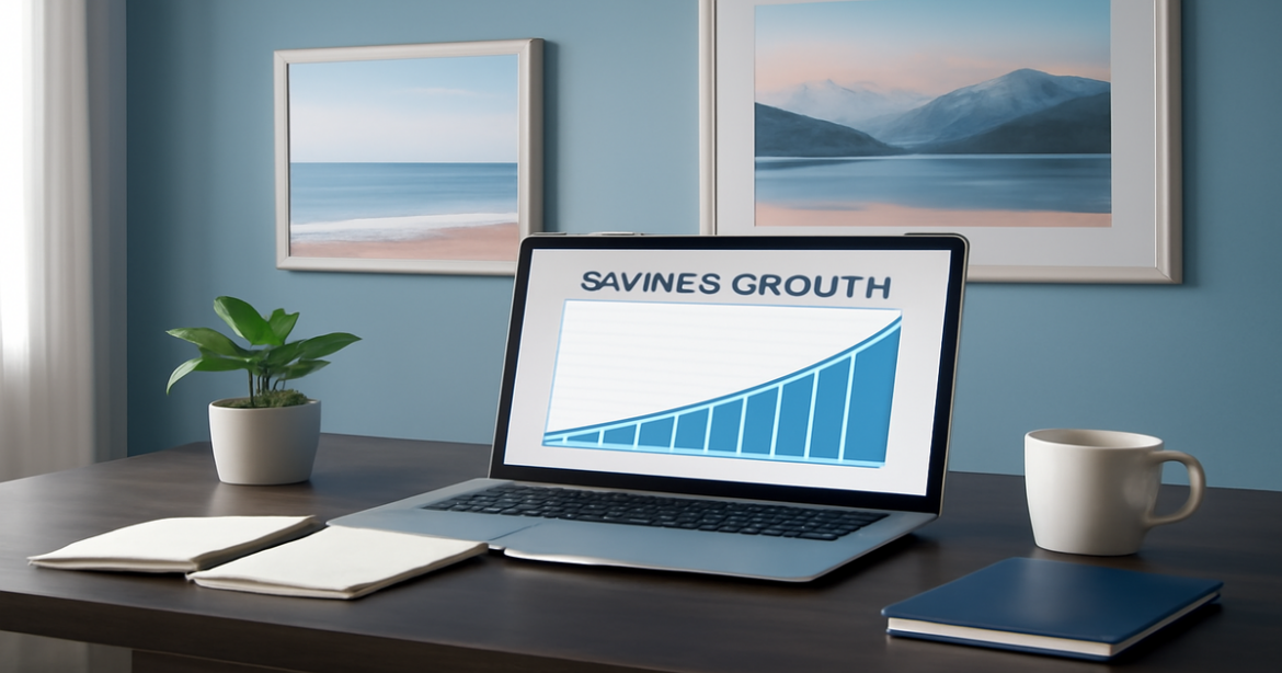 A professional workspace for financial planning, showcasing the best депозитный счет options.