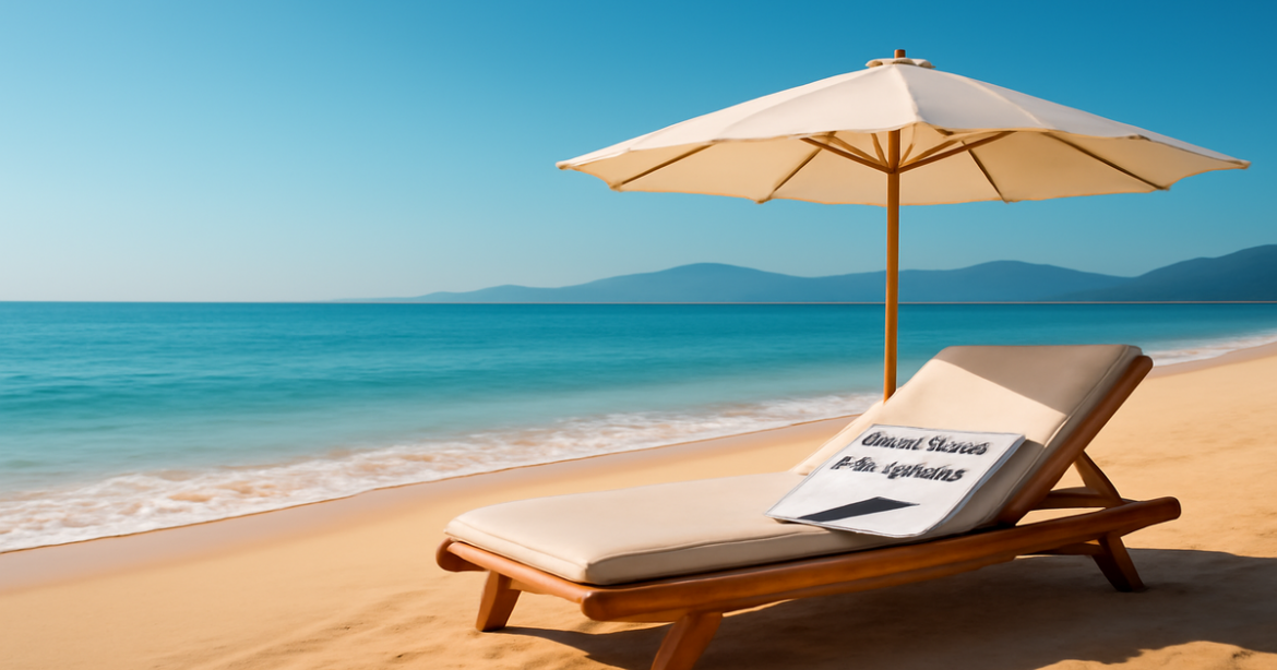 Tranquil beach scene representing thoughtful choices in кредитные продукты for financial planning.