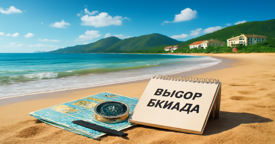 A peaceful beach scene symbolizing выбор вклада for effective financial management.