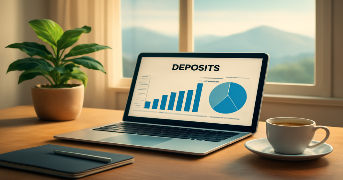 A professional image depicting a serene scene related to choosing a депозит for financial planning.