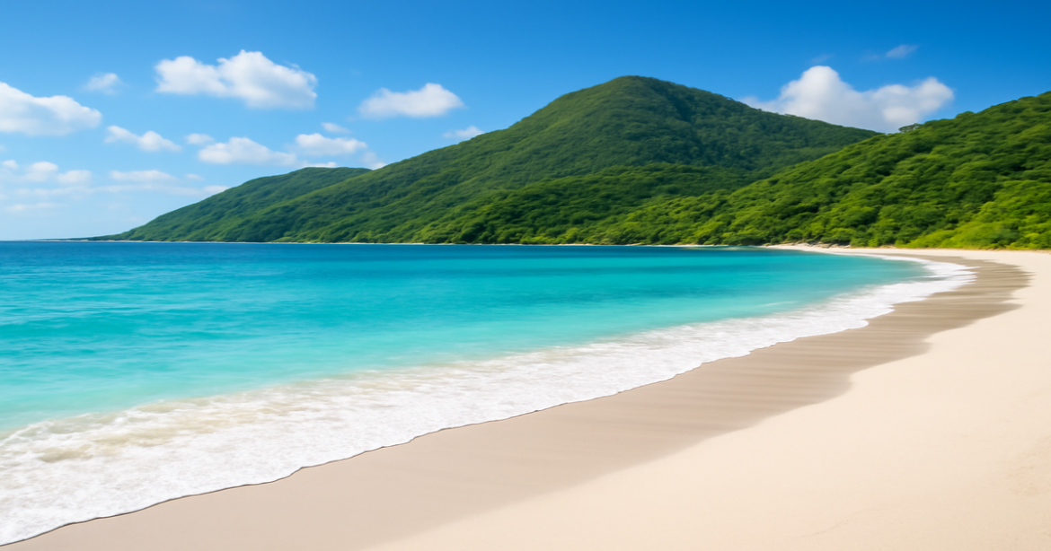 A tranquil beach scene representing надежные страховые полисы for financial protection in 2026.