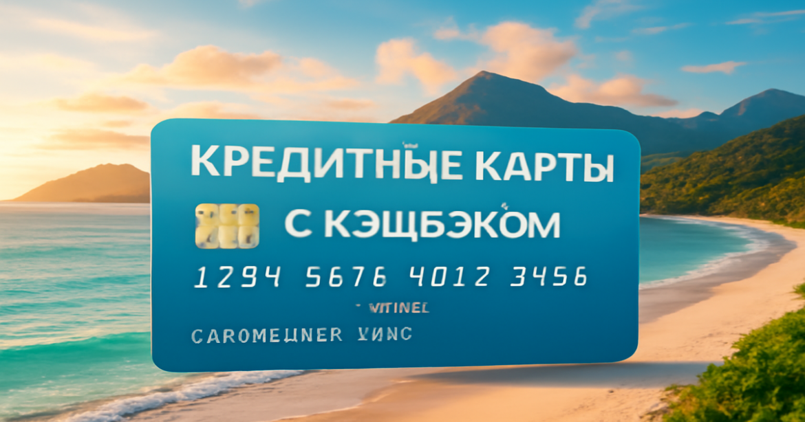 Image depicting кредитные карты с кэшбэком at a scenic travel destination, blending finance with relaxation.