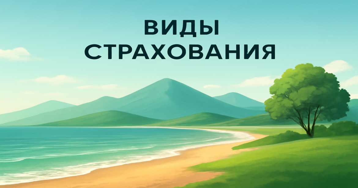 Explore виды страхования benefits through a serene landscape of nature, symbolizing financial security.