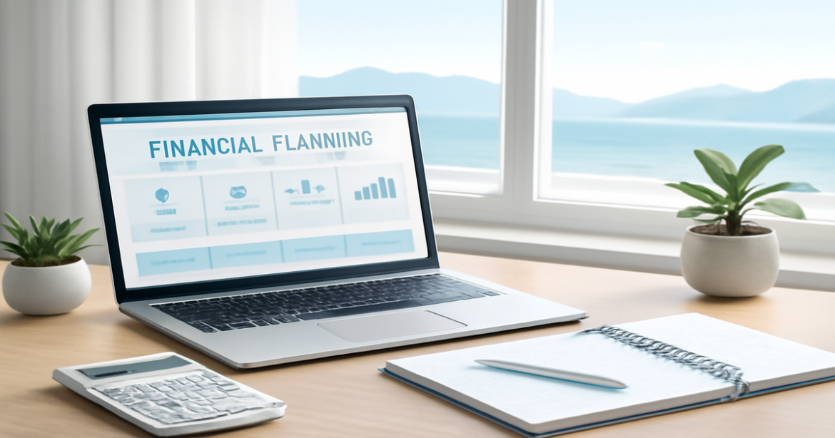A serene workspace for financial planning, emphasizing family financial stability.