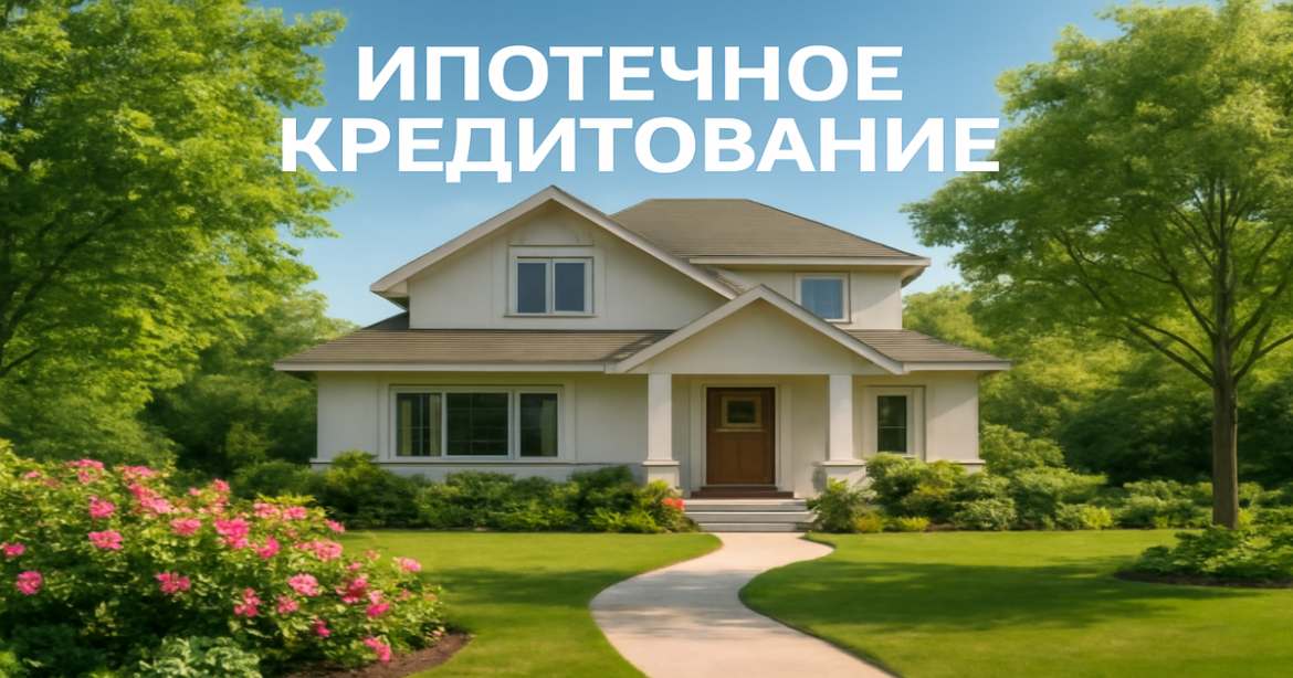 A beautiful modern home symbolizing ипотечное кредитование and the journey to homeownership.