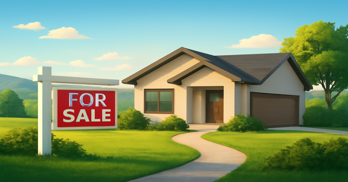 A beautiful house with a 'For Sale' sign, symbolizing the journey of obtaining a mortgage in 2026.
