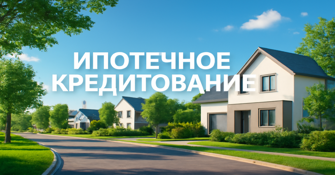 Modern homes in a serene landscape showcasing ипотечное кредитование benefits in Russia.