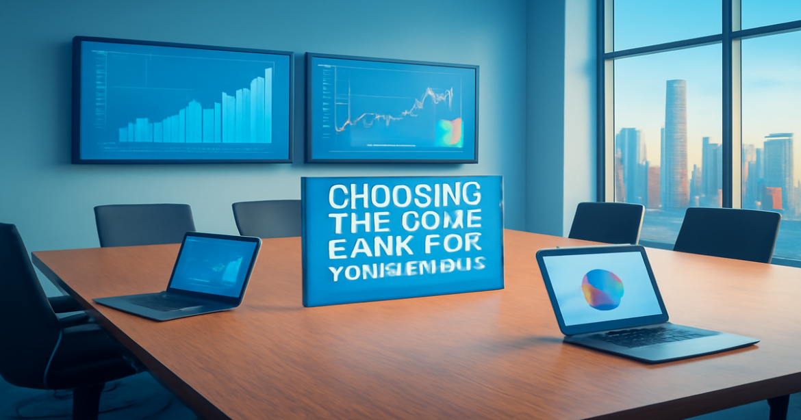 High-quality image for 'сравнение банков', showcasing a modern business environment.