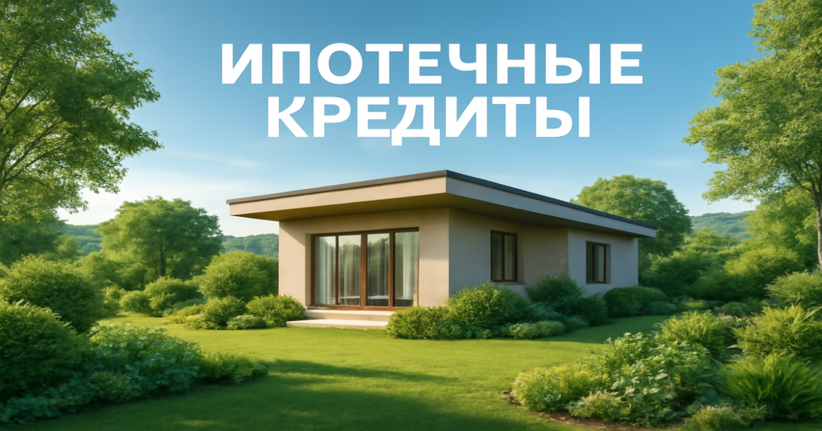 A tranquil home landscape representing ипотечные кредиты for better living conditions in 2026.