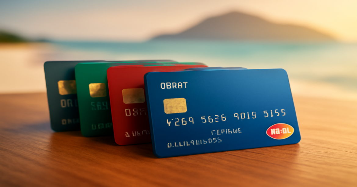 A vibrant display of debit cards representing effective finance management for everyday use in 2026.