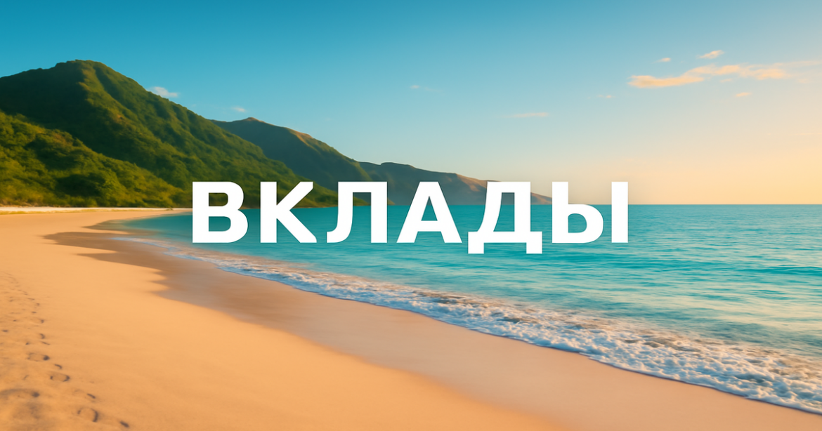 A relaxing beach scene symbolizing 'вклады' and financial growth for individuals in 2026.