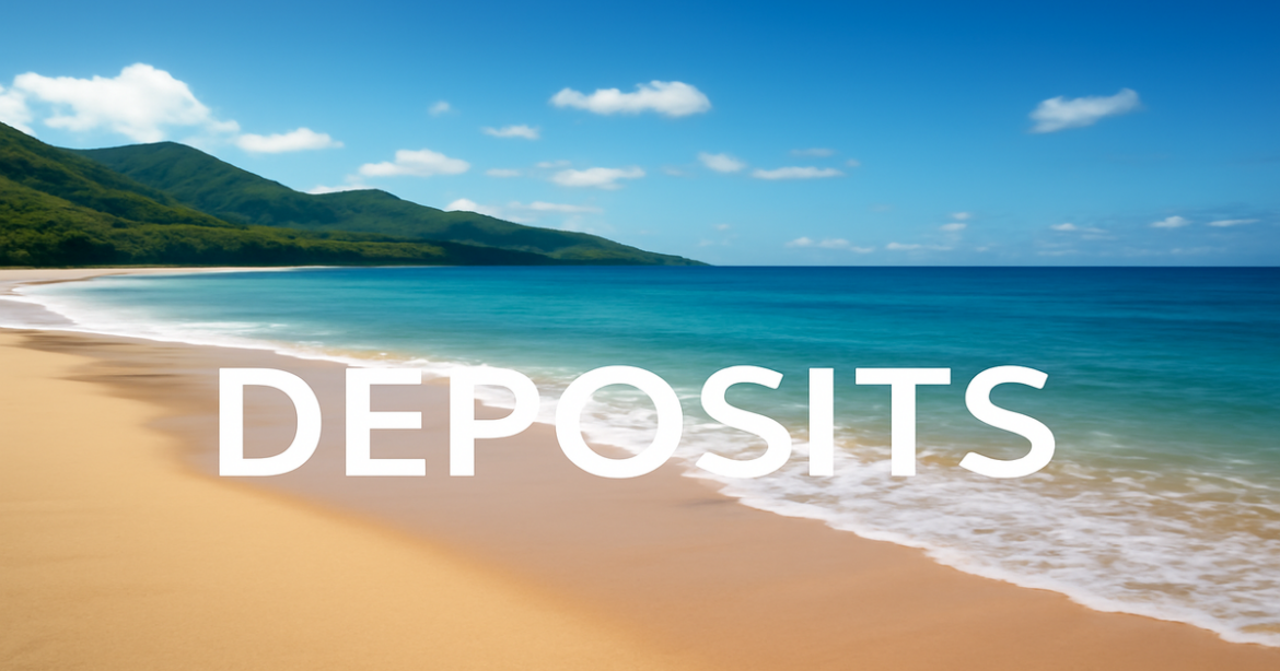 A relaxing beach scene symbolizing the benefits of making wise deposit choices.