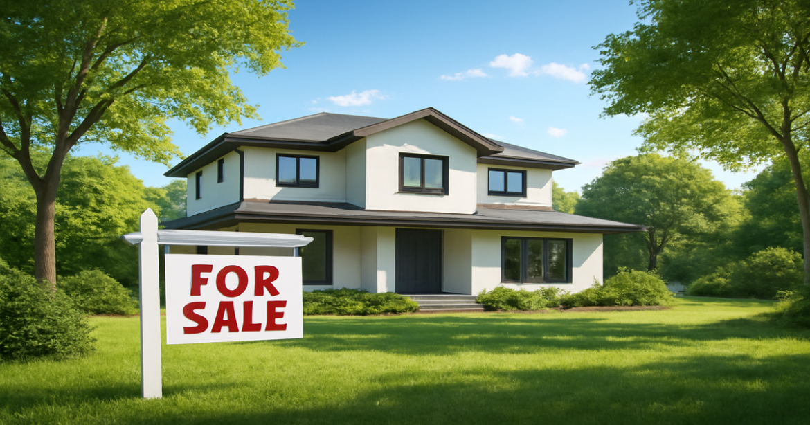 A beautiful house in nature representing ипотечное кредитование for potential homeowners.
