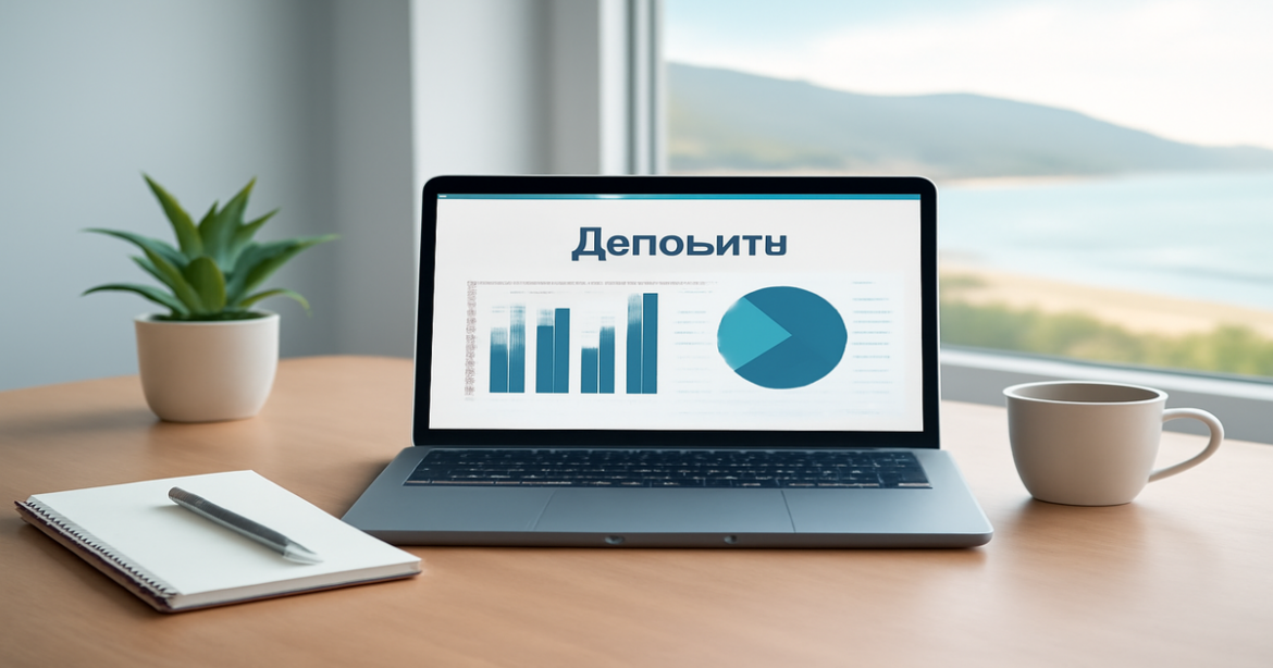 Explore the differences between депозиты and savings accounts in a serene financial planning setting.