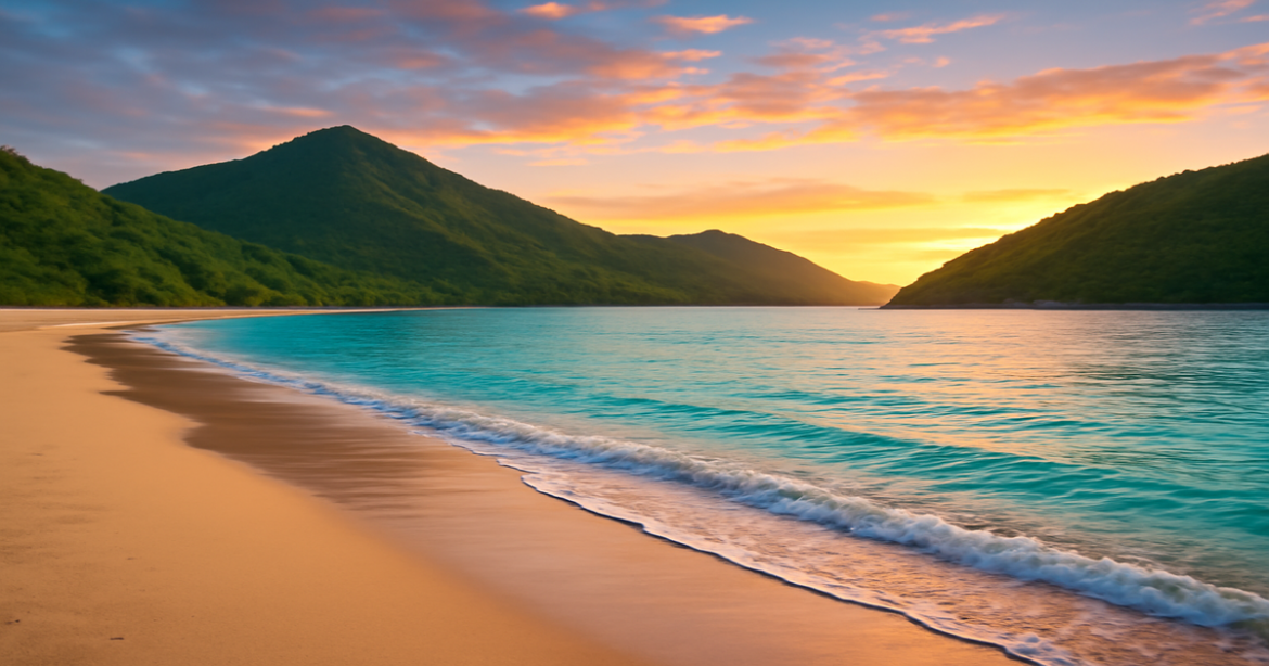 A tranquil beach scene representing effective management of депозиты and financial growth.