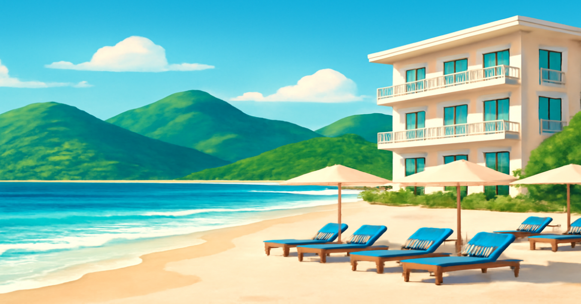 A tranquil beach scene representing financial planning for long-term enjoyment and relaxation.