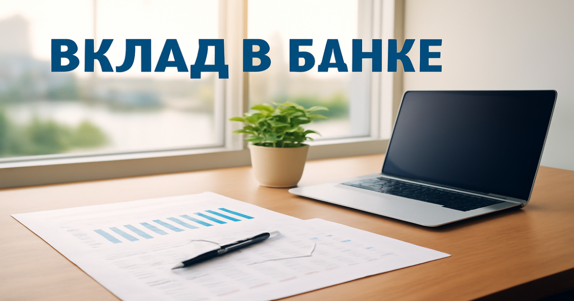 A professional image representing вклад в банке in a serene banking environment.