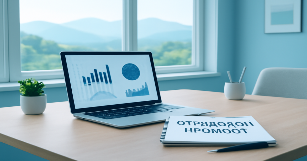 A professional office setting focusing on the choice of страховой продукт for financial security.