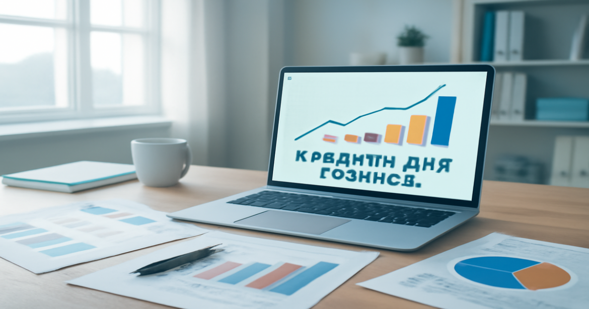 Professional workspace for financial planning related to кредиты для бизнеса.