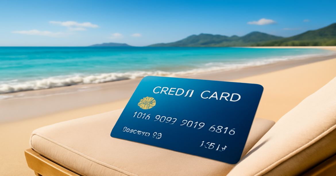 Explore the best кредитные карты for financial freedom with a scenic beach view.