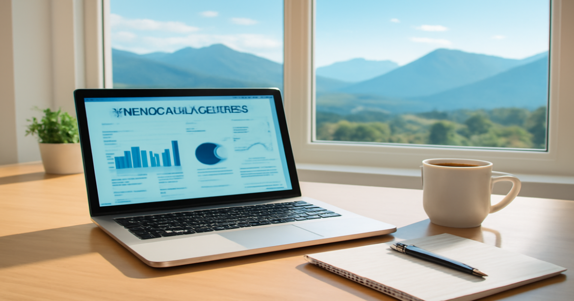 Explore how to choose the best накопительный счет with a serene financial planning workspace image.