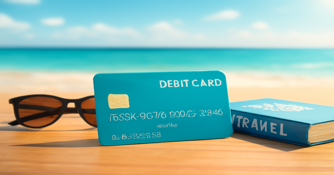 Explore how to choose the right debit cards for your financial needs with this tranquil beach scene.