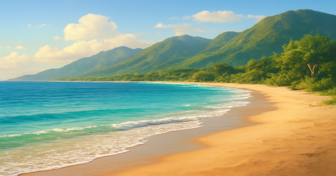 A calming beach scene symbolizing the importance of правильные инвестиционные продукты for financial growth.