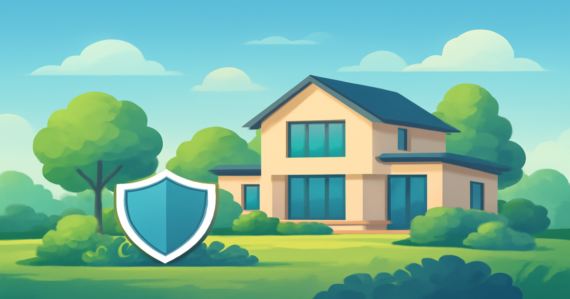 High-quality image representing страхование имущества for asset protection in a serene environment.