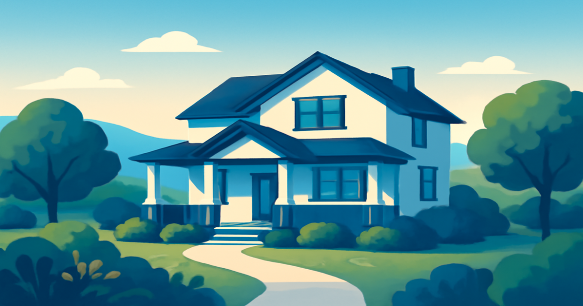 Explore how to choose a mortgage with this serene landscape symbolizing financial planning.