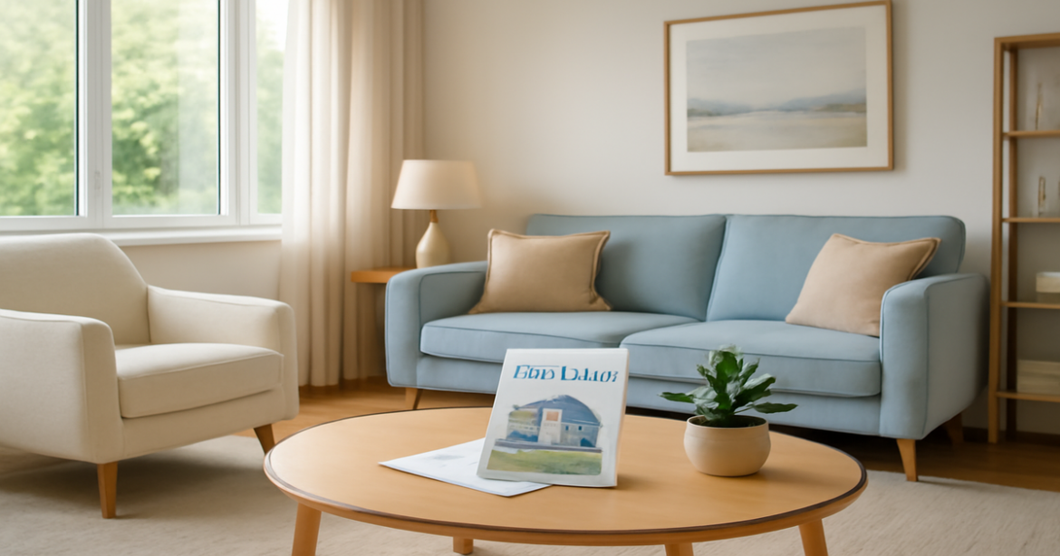 Cozy living room interior symbolizing ипотека and the journey of homeownership.
